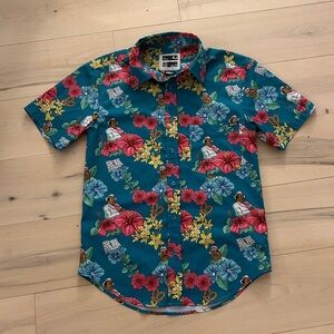 Vacation STANLEY Floral Aloha Mens/Unisex XS Shirt NWOT- RSVLTS / THE OFFICE -